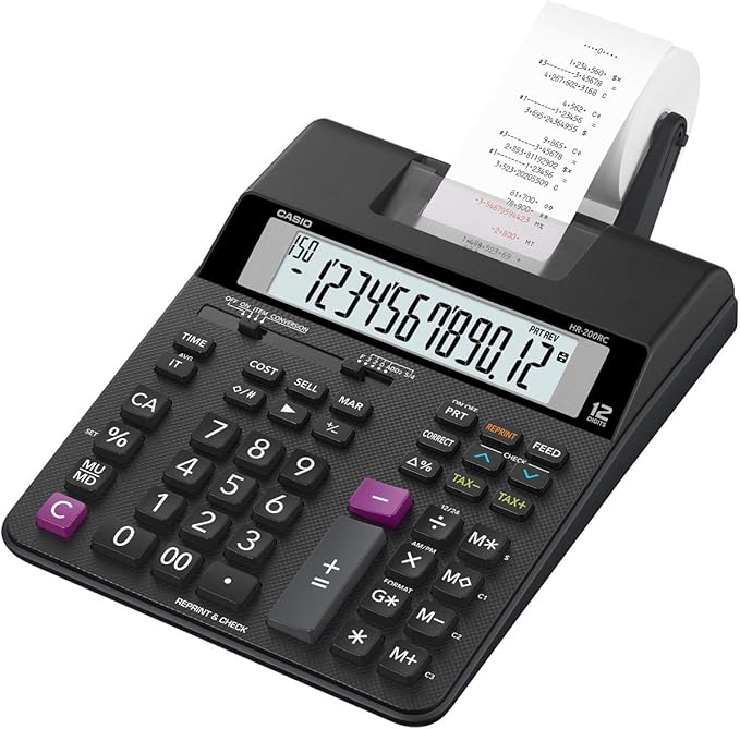 Casio HR-200RC Calculadora/Contómetro de Negocios
