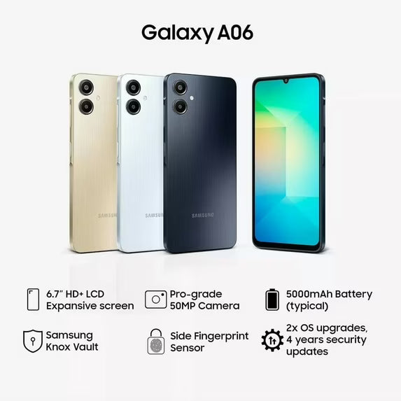 Celular Galaxy A06 4GB/128GB Black