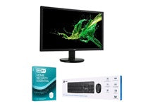 Monitor Acer plano 24" + ESET 3M + Kit teclado y mouse wireless(promocion)