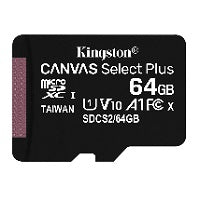 Kingston Canvas Select Plus - Tarjeta de memoria flash (adaptador microSDXC a SD Incluido) - 64 GB - tonercity plus